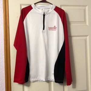 NWOT Saratoga Race Course 1/4 zip shirt size L